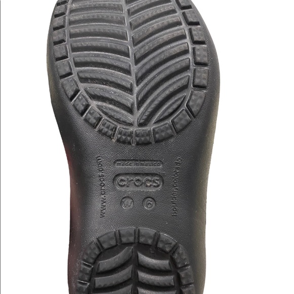 CROCS, KIDS black flat crocs, size 6 - Picture 4 of 6